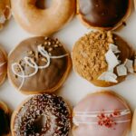 Assorted doughnuts in a box