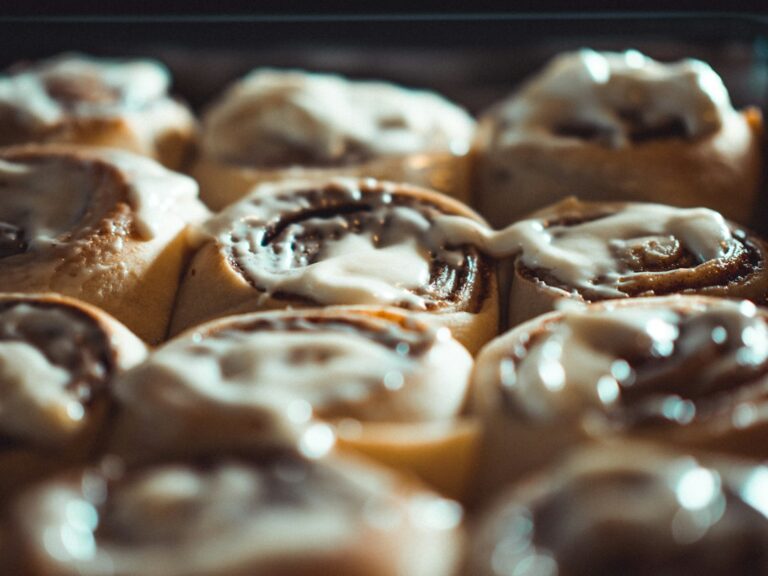 Cinnamon rolls with icing